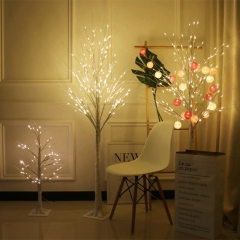 Christmas Tree Light 108 led Copper wire Fire Night Light for Wedding Party Home Decorations USB Firefly Tree Lamp