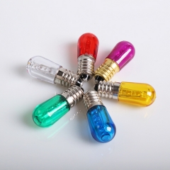 high quality Plastic mini colorful led bulb E14 holiday decorative lighting lamp 14v led bulb E14 lamp