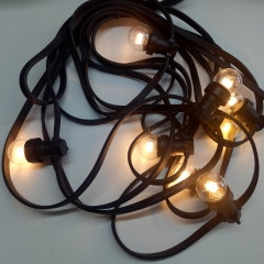 IP65 Outdoor festoon belt lights 100m led string lights rubber cable