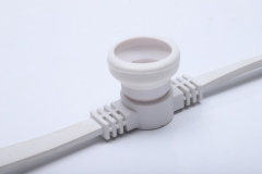 customizable length flat cable IP44 outdoor lighting E27 sockets belt garden