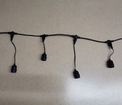 hot sale Outdoor festoon belt e27 lamp socket waterproof string light for festival lighting