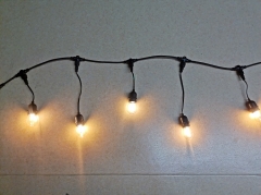e27 fitting string light outdoor christmas decorating fairy light rubber festoon e27 light strip led bulbs