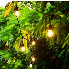 Decoration Outdoor using 5M 10 Sckets Waterproof Connectable String Light with decorative lighting lamp 9w S14 plastic bulb