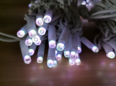 outdoor decoration rubber cable patio rgb bulbs fairy led string light