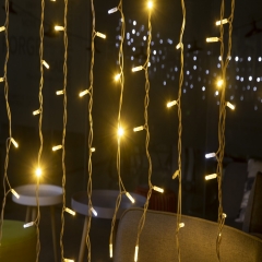 WENDADECO led Garland curtain 3x3 lights indoor party lighting string Connectable Christmas decoration Outdoor Led Curtain Light