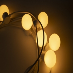 G45 LED Commercial bulb string lights 48 feet shatterproof IP44 outdoor backyard patio festoon string Christmas lights