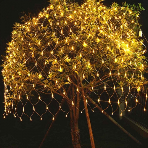 wendadeco christmas led net lights Party Garden Wedding Garlands led lights warm white super bright net mesh string light