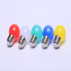 Holiday lighting G45 bulb Christmas lights color 230v Globe Bulb G45 Colors med starburst led bulb lamp 1w E27