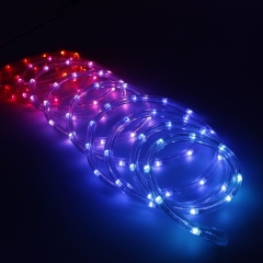 Solar Rope led string Light Outdoor LED med starburst Rope Lights PVC Tube Multicolor christmas decorations Fairy String