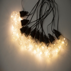 Low Voltage A19 copper wire string light warm white outdoor christmas lights led garlands Garden Lights