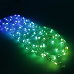 Waterproof led Solar rope String Light 100leds holiday lighting fairy lamp Solar Rope christmas Lights for Outdoor Garden