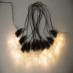 Low Voltage A19 copper wire string light warm white outdoor christmas lights led garlands Garden Lights