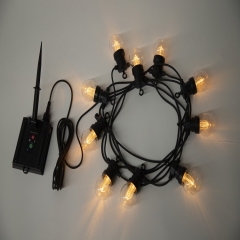 Patio Commercial christmas lights IP44 waterproof outdoor solar LED G50 Bulb string light 8m/10bulbs Solar G50 festoon lighting