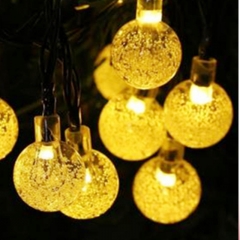 Solar Bubble Crystal String Light Garden Decoration furniture Solar Christmas Lights RGB Balls for Outdoor Decorative Lighting