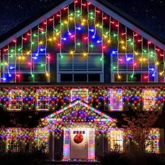 Indoor outdoor Home christmas decorations fairy lamp led curtain fairy light outdoor led icicle string lights