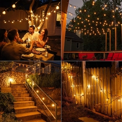 Patio G40 led light strings christmas decorations pixel lights string holiday lighting edison bulb string lamp outdoor