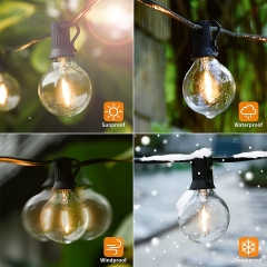 Patio G40 led light strings christmas decorations pixel lights string holiday lighting edison bulb string lamp outdoor