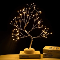 LED Copper Wire Tree Lamp Adjustable 108led Branches Fairy Tabletop Bonsai artificial tree lights for Home christmas Decorations