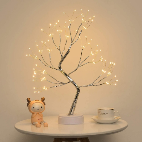 LED Copper Wire Tree Lamp Adjustable 108led Branches Fairy Tabletop Bonsai artificial tree lights for Home christmas Decorations