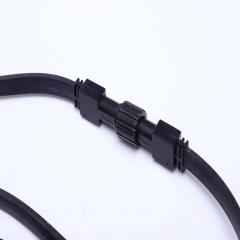 High quality 2*1.5mm2 B22 Led Belt Light Rubber Flat Cable Holiday Lighting 100m E27 Medium Base Festoon String christmas Lights