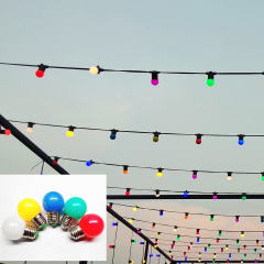 Christmas decorations G45 220v colorful globe spherical Edison style LED colour bulb garlands led light bulb