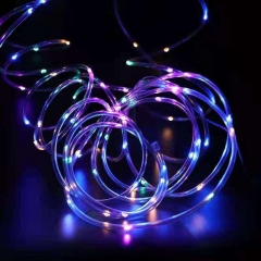 10m 100 LED 8 Modes garlands Fairy Lamp Outdoor christmas Decorations Lighting Solar Rope String Lights for Garden Patio Party