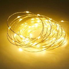 Waterproof Outdoor Solar Copper Wire Led Lamp String Light Powered garland Fairy String Solar permanent Christmas Lights