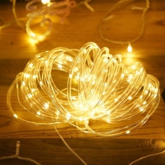 10m 100 LED 8 Modes garlands Fairy Lamp Outdoor christmas Decorations Lighting Solar Rope String Lights for Garden Patio Party