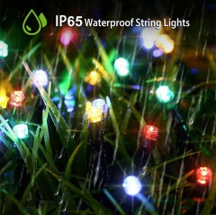 High quality Bright White Solar LED String Lights christmas decorations string outdoor tree led garland lights