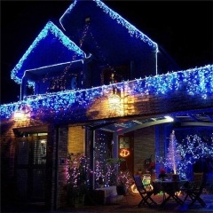 high quality outdoor Christmas lights decor led curtain icicle lights string new year wedding party garland lights
