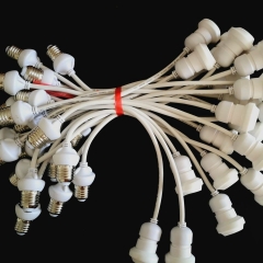 Black Cable E27 Sockets Festoon Dropper Length Customizing 25CM 50CM 100CM led lampholder drop es for black festoon e27