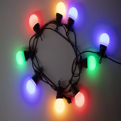 TOP sale solar G50 bulb string lights 10m connectable solar power luminous custom string light permanent christmas lights