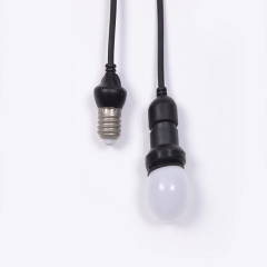 Factory wholesale price IP44 waterproof outdoor led E27 dropper black/white cable lampholder for festoon cable light