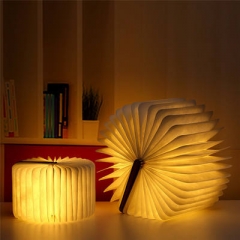 USB Rechargeable Wooden flexible LED Book Light Portable Magnetic Wooden Night Light Reading Desk Lamps