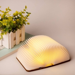 USB Rechargeable Wooden flexible LED Book Light Portable Magnetic Wooden Night Light Reading Desk Lamps