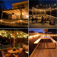 Good quality Popular commercial LED lighting vintage g40 filament festoon lights IP44 patio globe outdoor Christmas string light