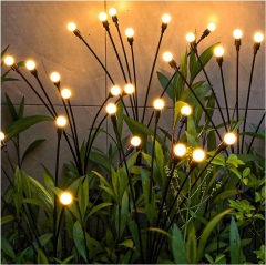 Solar Firefly Lamp Outdoor Atmosphere Courtyard Decoration 6/8/10 led Firefly Path Light IP65 Waterproof solar garden light