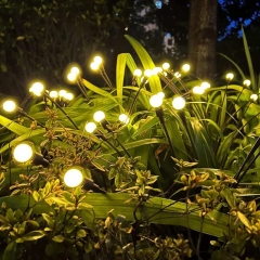Solar Firefly Lamp Outdoor Atmosphere Courtyard Decoration 6/8/10 led Firefly Path Light IP65 Waterproof solar garden light