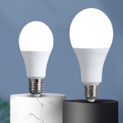 Hot selling DC12V plastic coated aluminum bulb lamp without stroboscopic household long life e27 white light bulb courtyard lamp