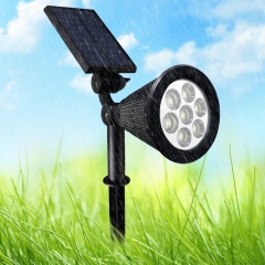 Solar Garden Lawn Lamp IP65 Upgraded Lawn Spotlights Adjustable Waterproof Spot Bulbs Outdoor 4/7 LED Solar Lawn Lamp