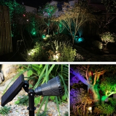 Solar Garden Lawn Lamp IP65 Upgraded Lawn Spotlights Adjustable Waterproof Spot Bulbs Outdoor 4/7 LED Solar Lawn Lamp