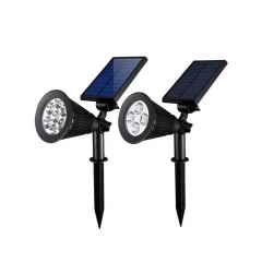 Solar Garden Lawn Lamp IP65 Upgraded Lawn Spotlights Adjustable Waterproof Spot Bulbs Outdoor 4/7 LED Solar Lawn Lamp