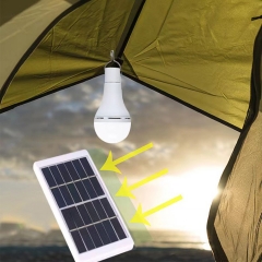 Low voltage Solar powered charging emergency light small waist outdoor camping lighting lamp IP65 courtyard emergency bulbs