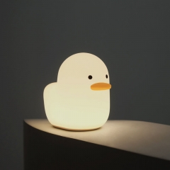 Home Decoration Silicone Battery Night Light Dull duck night lamp DC 5v 3w soft warm white Sensor led Bedside Night Light