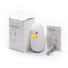 Home Decoration Silicone Battery Night Light Dull duck night lamp DC 5v 3w soft warm white Sensor led Bedside Night Light