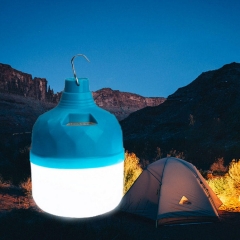 Solar emergency charging lamp bulb remote control timing household night market light outdoor solar camping tent light