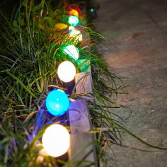 RGB color changing lamp smart RGB G50 festooning string outdoor courtyard christmas decorations Led String 5M10L 10M20L