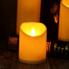 Halloween Home Decor real wax Flickering Led Candles Light Battery Powered Candles Lamp Electronic Votive Led candle Lamp