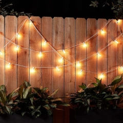 2023 New Designed white cable G40 Led String Light garland outdoor Garden light IP44 vintage festoon wedding lights