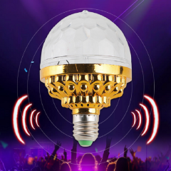 DJ Party led bulb E27 base RGB AC 85-265V Auto LED Color Rotating Lamp Disco led Stage Lights Projector For Wedding Party Bar